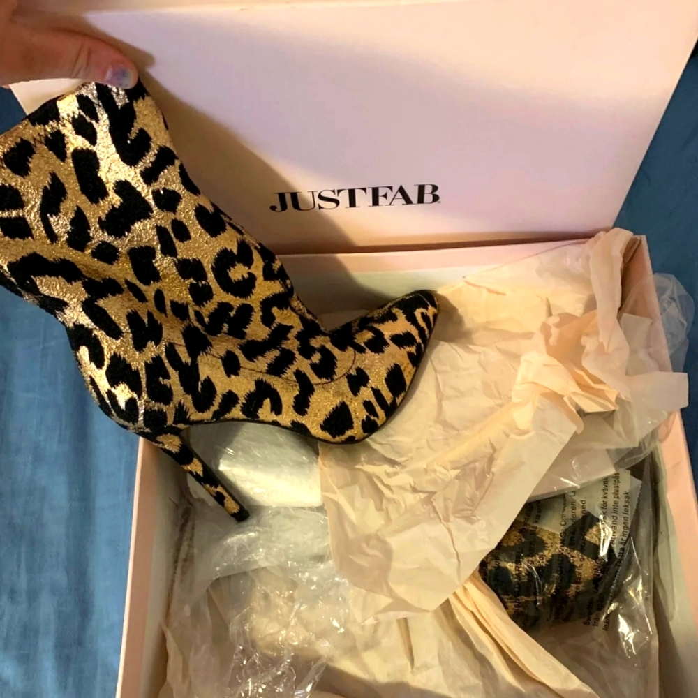 Leopard Print Boots